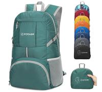 ZOMAKE Leichter, verstaubarer Rucksack, 35 l Leichter, faltbarer Rucksack, wasserabweisend, zusammenklappbarer Wanderrucksack kompakter, falt