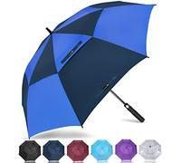 ZOMAKE Regenschirm Sturmfest Groß,XL Golf Umbrella Stockschirm mit Auf-Zu-Automatik für Herren Damen - Travel Schirm mit Tragegurt(Dunkelblau)