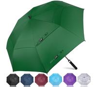 ZOMAKE Regenschirm Groß Sturmfest XL - Großer Golf-Regenschirm, Windsicher & Stabil, Automatik Großer Schirm, Herren & Damen, 2 Personen, Outdoor & Reise(Grasgrün)