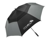 ZOMAKE Regenschirm Groß Sturmfest,XL Großer Golf Umbrella Sturmfest Automatik,Schirm Windfest Schwarz für 2 Personen,Golfschirm Stabil für Herren Damen Familie(Schwarz&Grau)