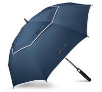 ZOMAKE Regenschirm Groß Sturmfest XXL - Großer Golf-Regenschirm, Windsicher & Stabil, Automatik Großer Schirm, Herren & Damen, 2 Personen, Outdoor & Reise(Neu Marineblau)