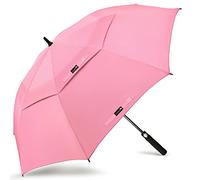 ZOMAKE Regenschirm Groß Sturmfest XXL - Großer Golf-Regenschirm, Windsicher & Stabil, Automatik Großer Schirm, Herren & Damen, 2 Personen, Outdoor & Reise(Rosa)