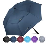ZOMAKE Regenschirm Sturmfest Groß,XXL Golf Umbrella Stockschirm mit Auf-Zu-Automatik für Herren Damen - Travel Schirm mit Tragegurt(Marineblau)