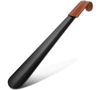 ZOMAKE Schuhlöffel Lang 42cm Schuhanzieher Lang Metall,Lange Schwarz Schulöffel Stabil(1er Schwarz A)