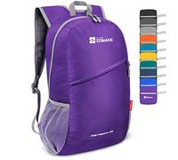 ZOMAKE Ultraleicht Faltbarer Rucksack 20 L, Kleiner Rucksäcke Wasserdicht Wanderrucksack Packable Backpack für Damen Herren Outdoor Wandern (Lila)