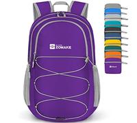 ZOMAKE Ultraleicht Faltbarer Rucksack 28 L,Kleiner Rucksäcke Wasserdicht Wanderrucksack Packable Backpack für Damen Herren Outdoor Wandern(Lila)