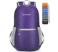 ZOMAKE Ultraleicht Faltbarer Rucksack Packbare Backpacks 20 L, Kleiner Faltbar Rucksäcke Wanderrucksack Wasserdicht für Damen Herren (Violett)
