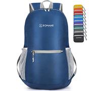 ZOMAKE Ultraleicht Faltbarer Rucksack Packbare Backpacks 20 L, Kleiner Faltbar Rucksäcke Wanderrucksack Wasserdicht für Damen Herren (Marineblau)