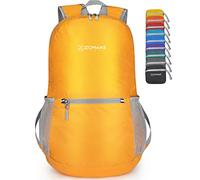 ZOMAKE Ultraleicht Faltbarer Rucksack Packbare Backpacks 20 L, Kleiner Faltbar Rucksäcke Wanderrucksack Wasserdicht für Damen Herren (Gelb)