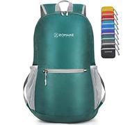 ZOMAKE Ultraleicht Faltbarer Rucksack Packbare Backpacks 20L,Kleiner Faltbar Rucksäcke Wanderrucksack Wasserdicht für Damen Herren Outdoor Wandern(Dunkelgrün)