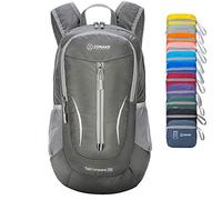 ZOMAKE Ultraleicht Faltbarer Rucksack - Packbare Backpacks 25L,Kleiner Faltbar Rucksäcke Wanderrucksack Wasserdicht für Damen Herren Outdoor Wandern(Dunkelgrau)