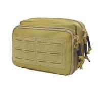 ZONADAH Hüfttaschen Molle Erste-Hilfe-Tasche Molle EDC Utility Pouch Taschen Nylon Utility Gadget Ausrüstungstasche Camping Wandern Rucksackreisen Khaki