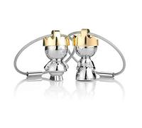 zooting 2 Schlüsselanhänger Queen und King Crown für Paare,1 Paar Liebe Klein Schlüsselbund,Edelstahl Drahtseil Deko Schlüsselband für Pärchen Partner Liebhaber Beste Freundin Freundschaft Geschenk