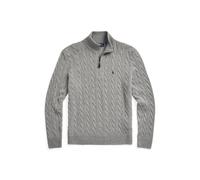 Zopfmusterpullover mit Reißverschluss L Grey