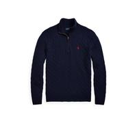 Zopfmusterpullover mit Reißverschluss S Blue