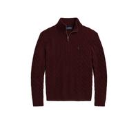 Zopfmusterpullover mit Reißverschluss XL Red