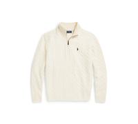 Zopfmusterpullover mit Reißverschluss XL Tan