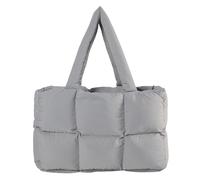 ZoraYorce Damen Stepp-Umhängetasche in Einfarbiger Quilt-Optik, Ästhetische Puffige Tragetasche mit Großem Fassungsvermögen, Weiche Wolken-Tote, Trendige Pendler-Tasche