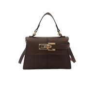 ZoraYorce Tasche mit Griff oben und verstellbarem Riemen für Damen, elegante Clutch-Handtasche, PU-Leder, Mini-Umhängetasche mit goldenem Schloss für den täglichen Gebrauch und Abendpartys (Kaffee)