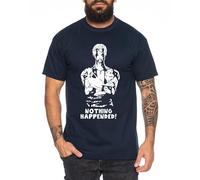 Zoro Blood - Herren T-Shirt Straw Hat Luffy Zoro One Monkey D. Pirat Ace Piece Goku Anime Ruffy, Größe:L, Farbe:Dunkelblau