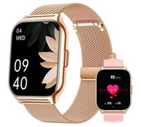 ZOSKVEE Smartwatch für Damen Herren, Fitnesstracker 2 Zoll Touch-Farbdisplay mit Telefonfunktion, Armbanduhr Blutdruckmessung Herzfrequenz Schlafmonitor SpO2, Sportuhr Schrittzähler für Android iOS