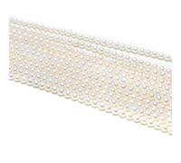 Zotoone Natürliche Perlen, 100 % natürliche Süßwasserperlen, runde Stanzperle, lose Charms für Schmuckherstellung, Halsketten, Armbänder