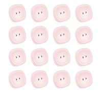 ZoTuoART Quadratische 2-Loch-Kunstharzknöpfe - bunte Ersatzknöpfe für High-End-Kleidung - DIY handgefertigte Nähknöpfe Kleidungszubehör Rosa 23 mm (16 Stück)