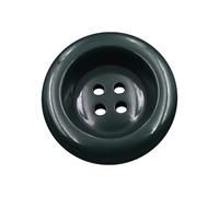 ZoTuoART Runde Knöpfe aus Kunstharz, 4 Löcher, Ersatzknöpfe, Süßigkeitenfarben, handgefertigt, Ornament für Kleidung, Zubehör, Nähknöpfe, schwarz, grün, 28 mm, 10 Stück