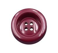 ZoTuoART Runde Knöpfe aus Kunstharz, mehrfarbig, 4 Löcher, Ersatzknöpfe, Bonbonfarben, handgefertigt, Ornament, Kleidungszubehör, Nähknöpfe, Weinrot, 18 mm, 10 Stück