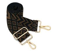 ZOUIQSS Damen Goldfarbene Bunter Schultergurt längenverstellbarer breiter Tragegurt Schultergurt für Handtaschen 3.8cm breit 73-125cm-Schultergurt für Handtaschen((5CM) Prismatisch9)