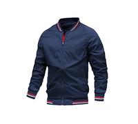 ZouoYYii Herren Bomber Jacke Männer Frühling Herbst Casual Windjacke Pilot Baseball Mantel Herren Jacken Cargo Jacke Männliche Kleidung