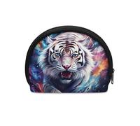 ZOUTAIRONG Niedliche Münzgeldbörse für Mädchen, Kleingeld, Aufbewahrungstasche, Kosmetiktasche, Galaxy Tiger, Einheitsgröße, Tier