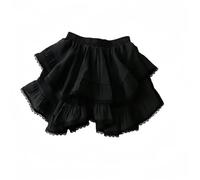 ZQUZEMS Kurzer Rock Mini Unregelmäßiger Rüschenrock Short A Line Casual Rock-3-Einheitsgröße