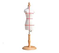ZRY Schneiderpuppen Torso Mini-Modell Requisiten Unterrichten Schaufensterpuppe Höhenverstellbar Kinder Schneiderbüste Massivholzhalterung Abnehmbar, 3 Größen (Size : Bust 28cm)