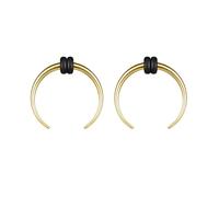ZS Septum-Ringe, 2 G, 4G, 6G, 8G, 10G, 14G, 16G, Büffel, Hufeisen, Dehner, Expander zum Dehnen von durchbohrten Nasen und Ohren, für Damen und Herren, 2 Stück, 16g to 00g, Edelstahl, Kein Edelstein