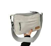 ZSHDTKWB Damen Umhängetasche Die Gleiche Tasche Für Männer Und Frauen Mode Mehrschichtiger Crossbody-Tasche Nylon Stoff Wasserdichtes Crossbody-Tasche-grau