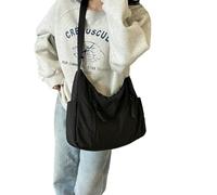 ZSHDTKWB Damen Umhängetasche Women Crescent Crossbody Bag Mehrschicht Leichte Umhängetaschen Farbe Reise-Tasche Handtasche Outdoor Outdoor-schwarz