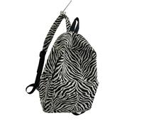 ZSHDTKWB Schulrucksack Nylon Vielseitiger Rucksack Mit Großer Kapazität Wasserdichtes Schüler Rucksack Waschbar Schwarzer Grauer Weißer Computertasche Unisex-schwarz-weiß
