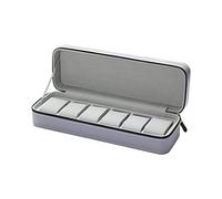 ZSYTF Uhrenbox mit 6/10/12 Fächern, für Damen und Herren, Valentinstagsgeschenk, Uhren-Aufbewahrung, tragbare Reiseuhr-Reißverschluss-Etui, Reiseuhr-Vitrine