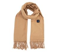 ZTFYKLIN Damen Schal Heizschal, Einfarbig, Heizschal Für Männer Und Frauen, Neuer (Laden Nicht Im Lieferumfang Enthalten). (Beige, One Size) Loop Halstücher Rot Kurzer Schwarze Tücher Eisglut