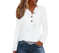 ZTFYKLIN Damen Shirt Langarm Sale Sommer Outfit Damen Weihnachtspullover Damen Grün Blumen Pullover Damen Bauchfreie Tops Mädchen 152 Weihnachtsshirt Männer rot Oberteil Sale Angebote