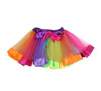 ZTFYKLIN Damen Tüll Rock Unterrock Kurzer Damenrock Für Erwachsenen Tanzende Elastische Mehrfarbige Rock-Rock (Multicolor, One Size) Ballett Tüllrock Gelb Winter Black Skirt Silvester Party