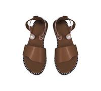 ZTFYKLIN Sandalen Damen Trekking Bequeme Orthopädische Shoes Adult Female Long Slipper Socks for Women Summer Solid Color Casual Toe Flat Soft Indoor (Brown 35) Leichte Schuhe Weite M Plateau