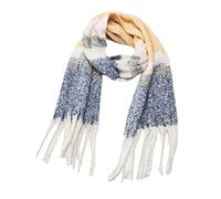 ZTFYKLIN Schal Damen Großer Winter Warmer Gestreifter (Yellow, One Size) Kinder Tuch Schwarz Loop Jungen Indischer Thermoschal Scarves For Women Tücher Weißes Hochzeit Scarf Men