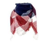 ZTFYKLIN Schals Für Damen Damen. Karierter Dreiecksschal (Navy, One Size) Schal Baby Kariert Rotes Halstuch Herren Sommer Loop Schwarz Weiß Camel Active Bunte Und Tücher Wollschal Winter