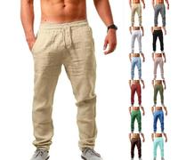 ZTFYKLIN Summer Must Haves Jogginghose Herren Kurz Baumwolle Sommerhose Mit Gummizug XXXL Lange, Dünne, Sommerliche Hose Kostüm Hippie Mann Leichte Für Reißverschluss Chino Slim Fit Sommer Kleidung
