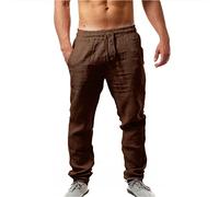 ZTFYKLIN Summer Must Haves Leinenhose Herren Beige Leichte Sommerhose Damen In Männerkleidern Golfhose Stretch Wikinger Kleidung Outdoor Freizeithose Graue Jogginghose Sweat Pants Men Weiße Kurze