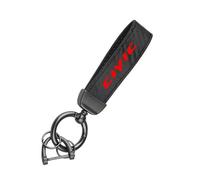 ztpato Auto Schlüsselanhänger,Für Honda Civic 8Th 10Th Gen Auto Kohlefaser Geschenke Schlüsselring Zubehör Schlüsselanhänger Autoschlüsselbund Ersat,A-Red