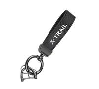 ztpato Auto Schlüsselanhänger,Für Nissan Xtrail X-Trail Auto Kohlefaser Geschenke Schlüsselring Zubehör Schlüsselanhänger Autoschlüsselbund Ersat,Black