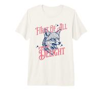 Zuallererst Bin ich EIN Delight Fox Frecher Ironischer Vintage-Sarkasmus Premium T-Shirt